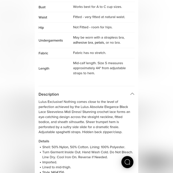 ❤️ NWT! LULU'S ABSOLUTE ELEGANCE LACE MIDI SHEATH DRESS, MEDIUM - Picture 16 of 16